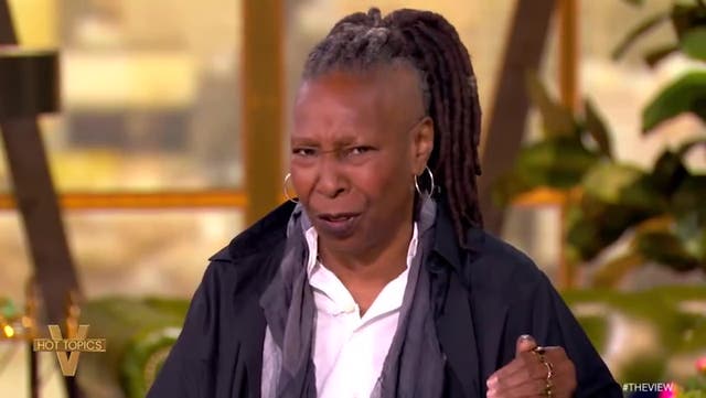 <p>Whoopi Goldberg calls Trump a moron and says former president is unhinged.</p>