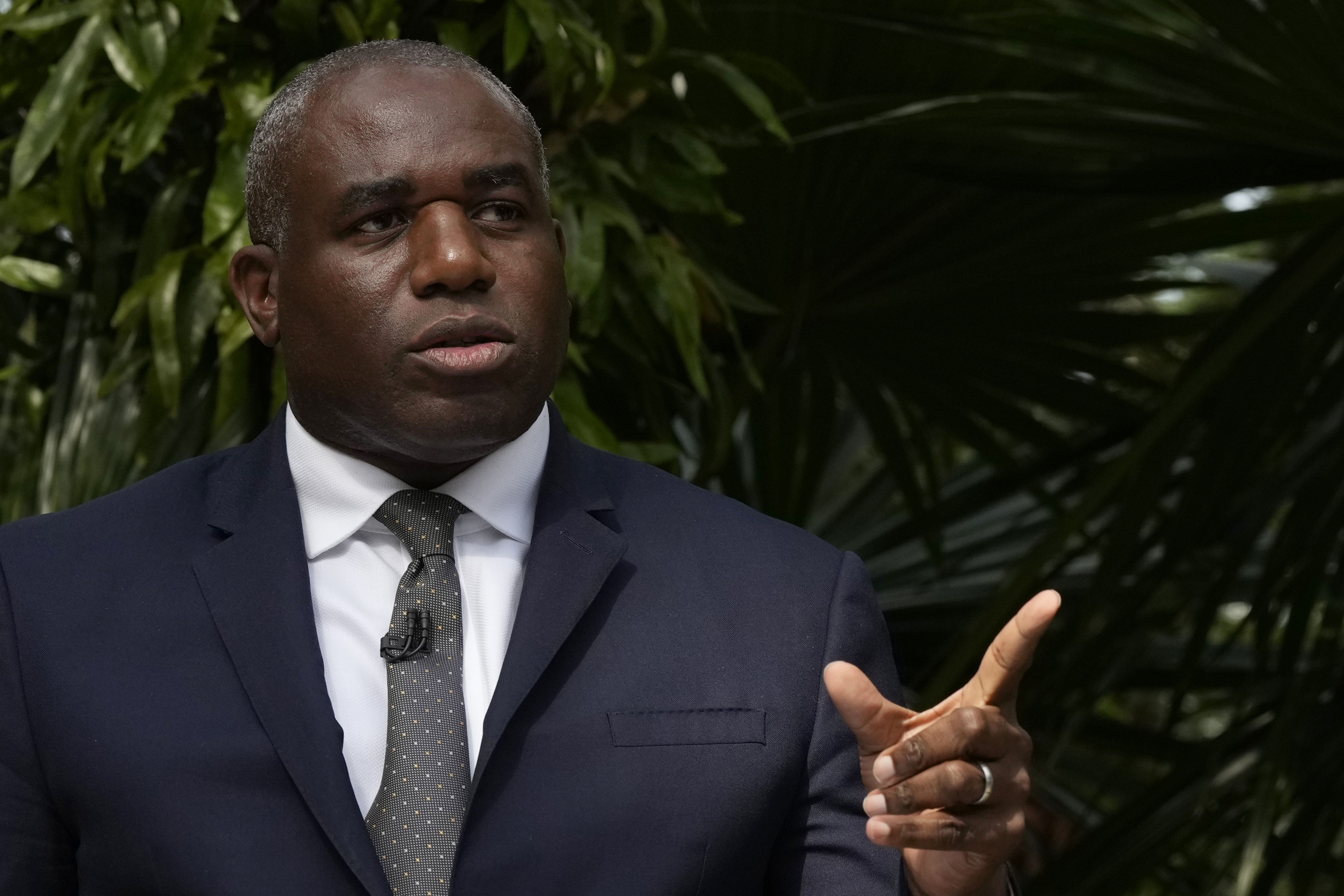 Foreign Secretary David Lammy has advised Britons in Lebanon to leave ‘because the situation on the ground is fast moving’ (Frank Augstein/PA)