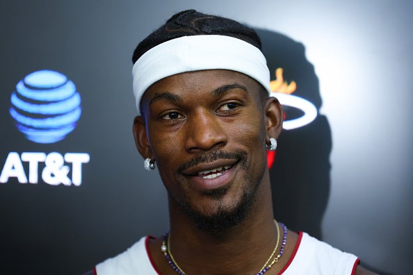 Butler has previously straightened his hair and wore dread locks for the NBA team’s media day