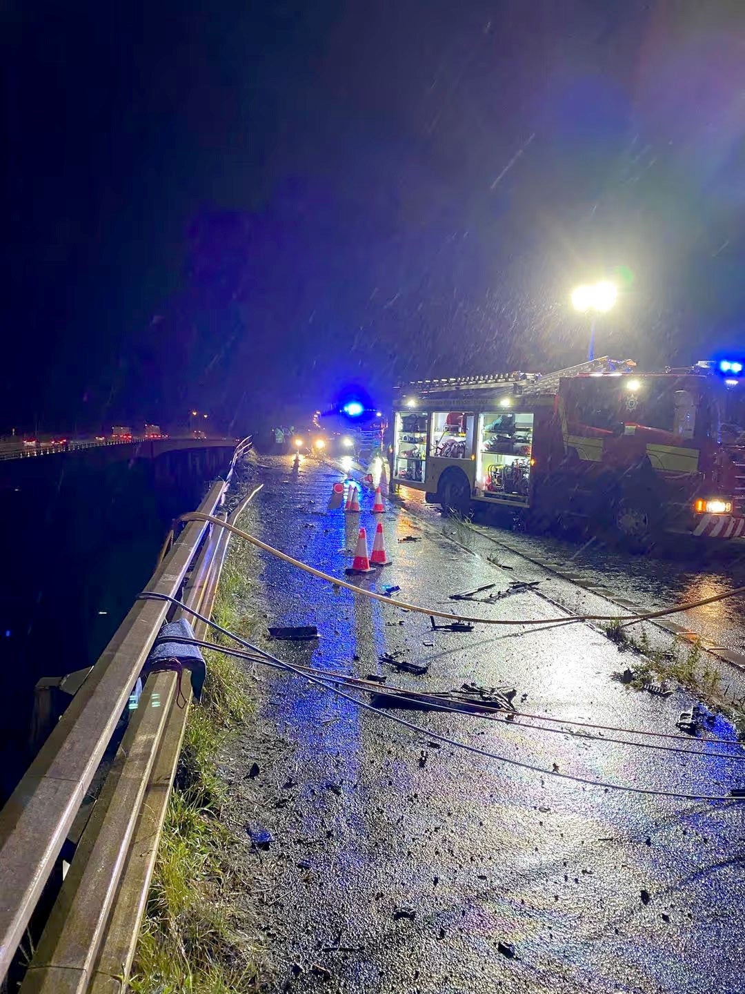 Emergency services on the bridge