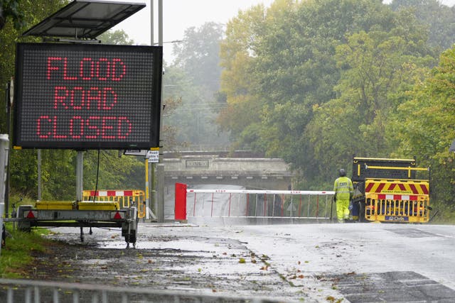 Wet weather is set to persist in parts of the UK after heavy rain warnings expire (Peter Byrne/PA)