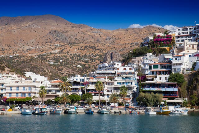 <p>The seaside village of Agia Galini, Crete, Greece, Europe
</p>
