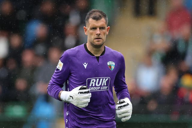 <p>Goalkeeper Connor Roberts of The New Saints FC</p>