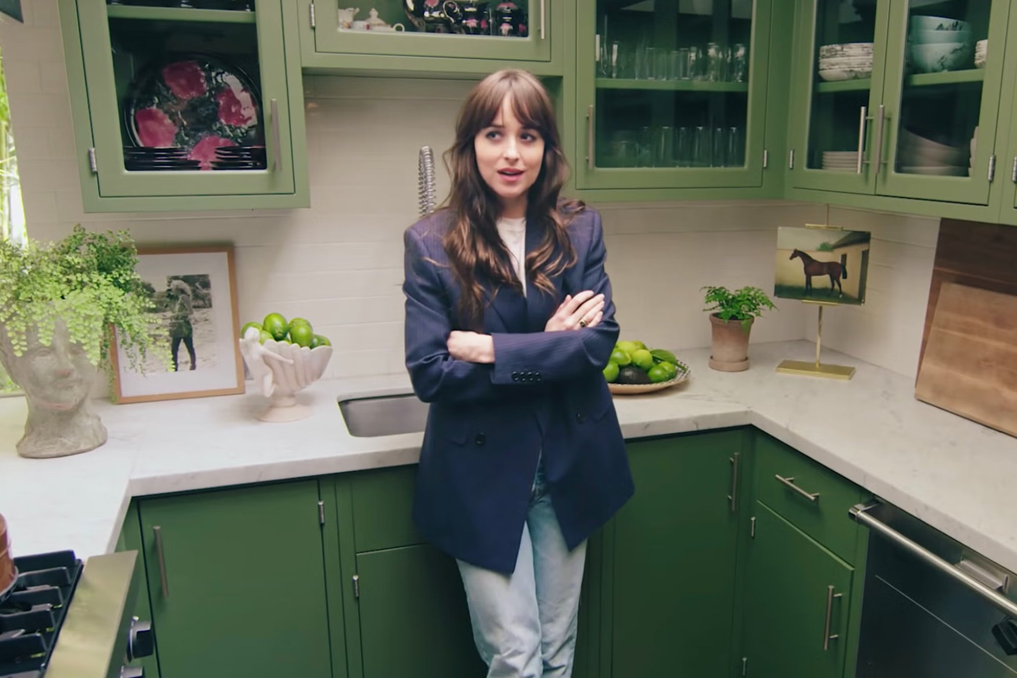 Dish person: Dakota Johnson in her celebrated kitchen for Architectural Digest