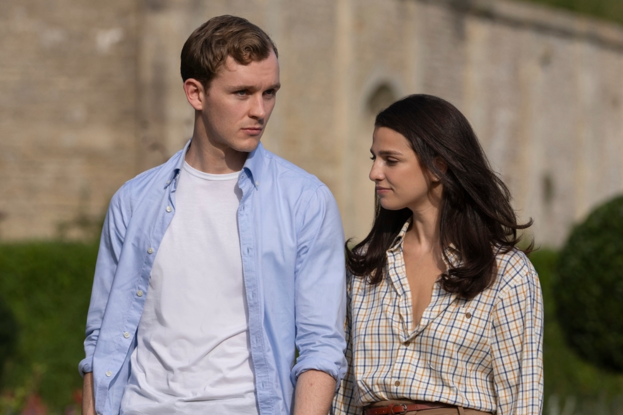 Harry Lawtey and Abela in ‘Industry’ season three