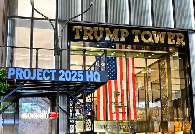 <p>New York City is Donald Trump’s hometown — but it hasn’t always given him the warmest welcome, such as when the DNC projected messages on Trump Tower </p>