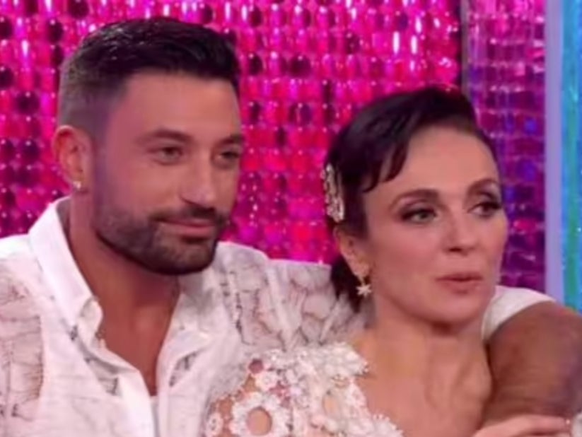 Amanda Abbington with her ‘Strictly’ partner Giovanni Pernice