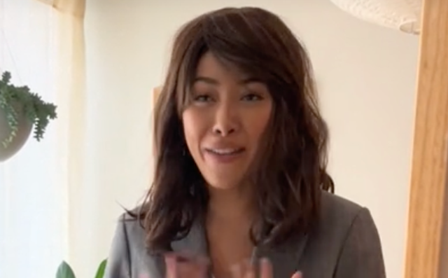 <p>Sienna Hubert-Ross has made a name for herself doing Kamala Harris impressions</p>