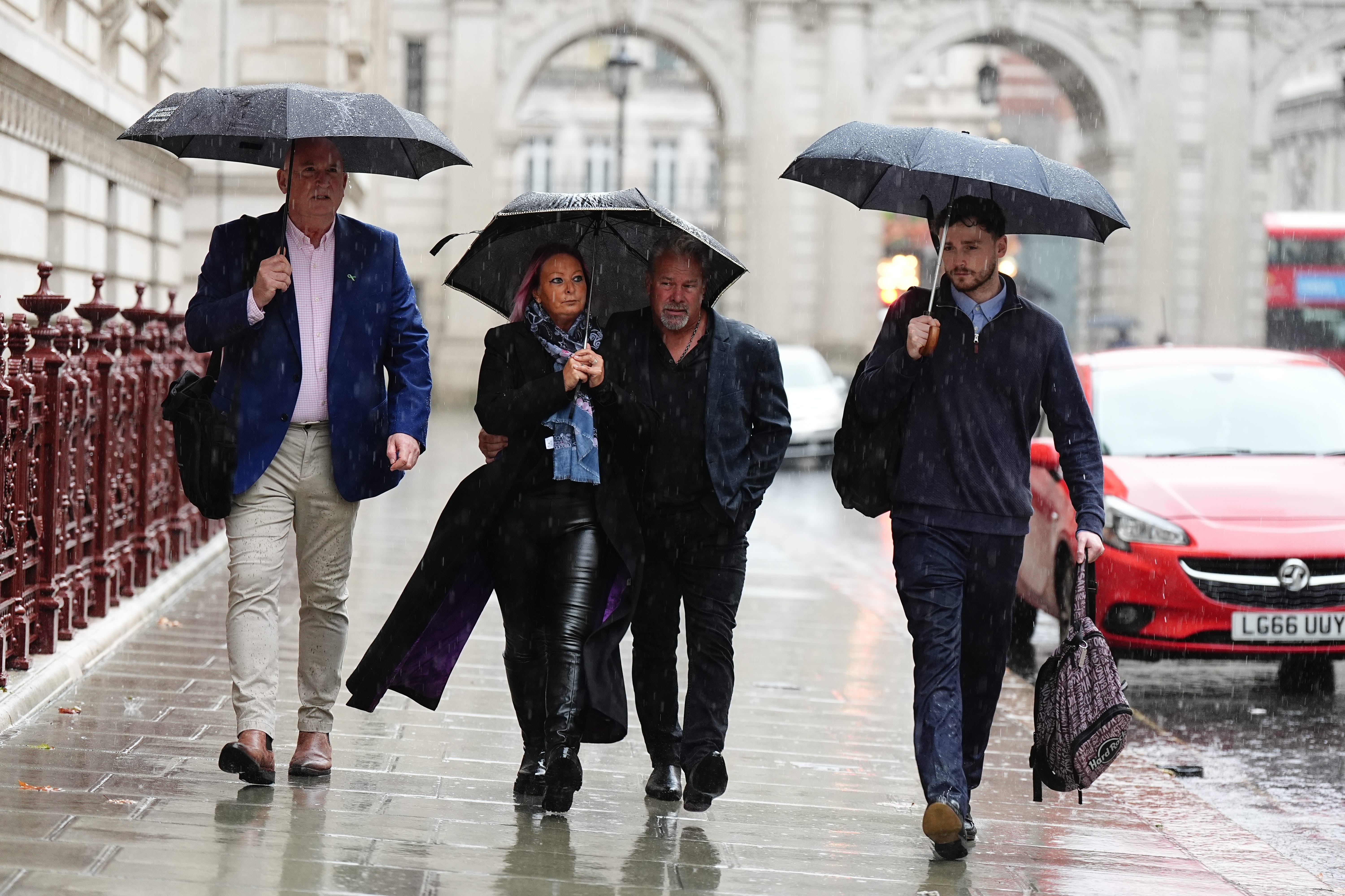 Harry Dunn’s family arrive for a meeting with the Foreign Secretary (Aaron Chown/PA)