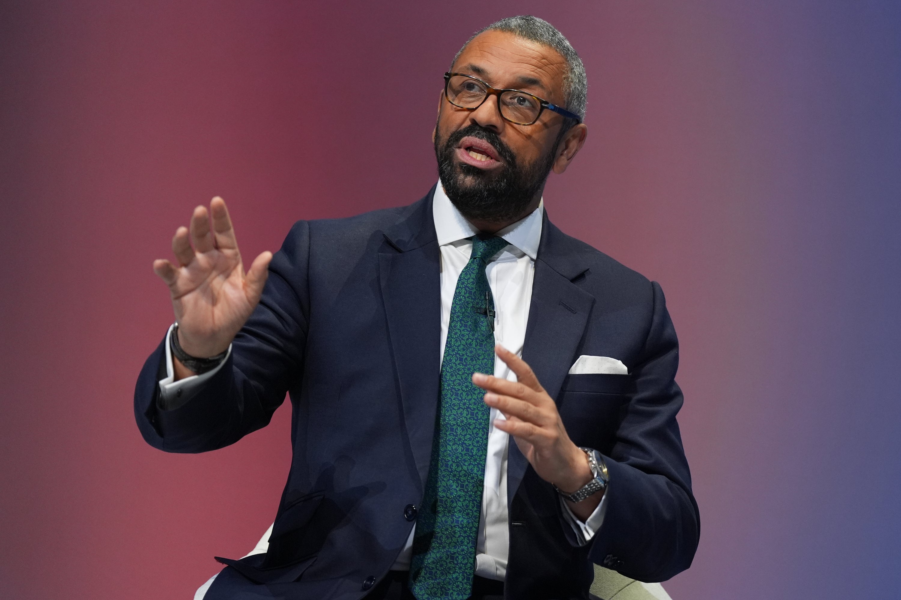 James Cleverly took questions from members (Jacob King/PA)