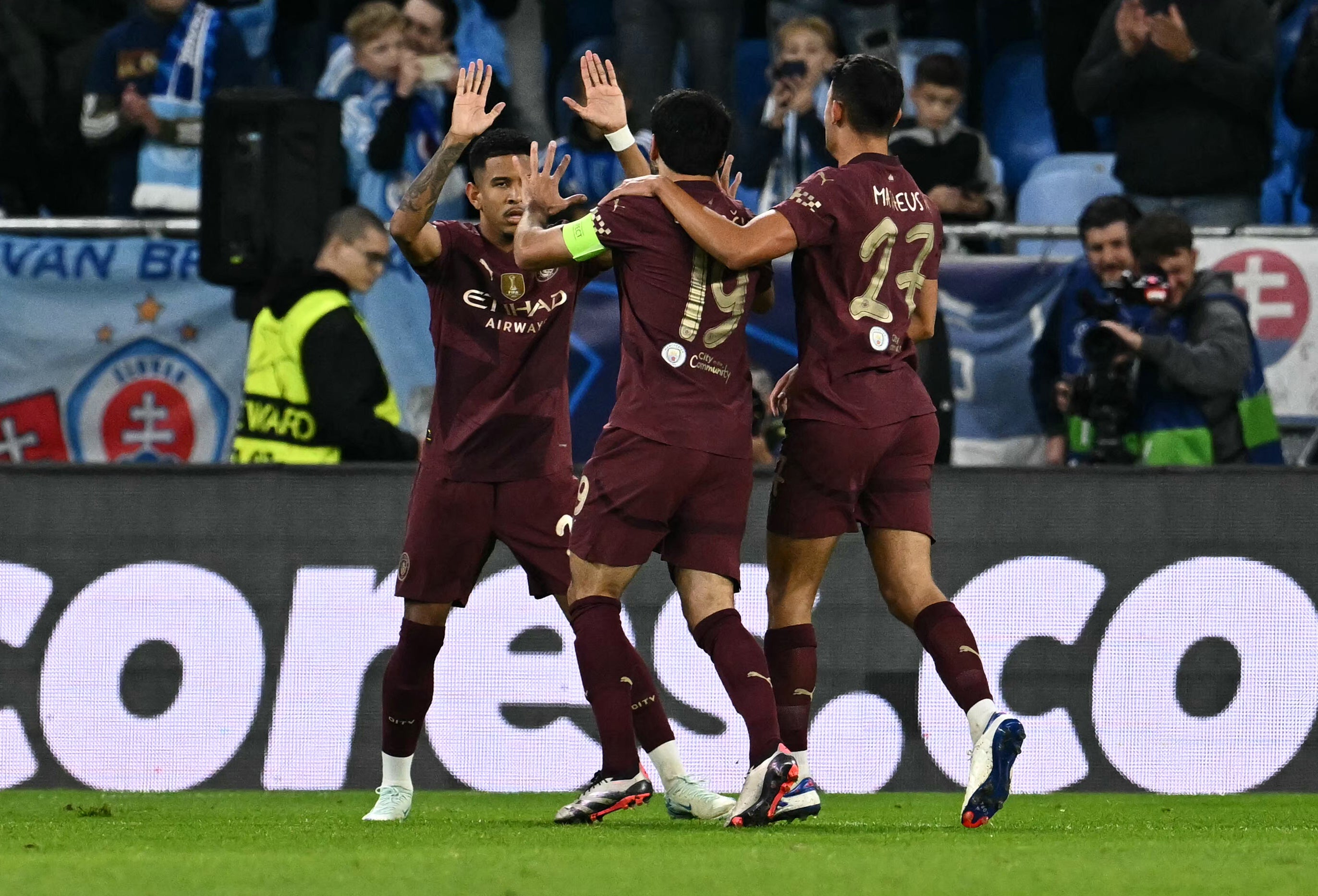 Gundogan handed City an early lead in Bratislava