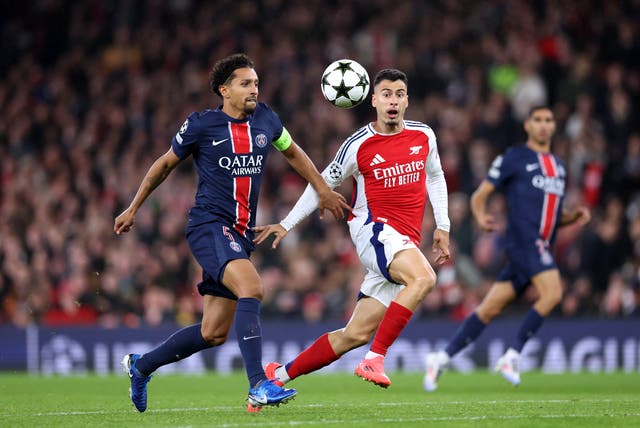 <p>Arsenal and PSG are set to meet in the Champions League semi-finals</p>