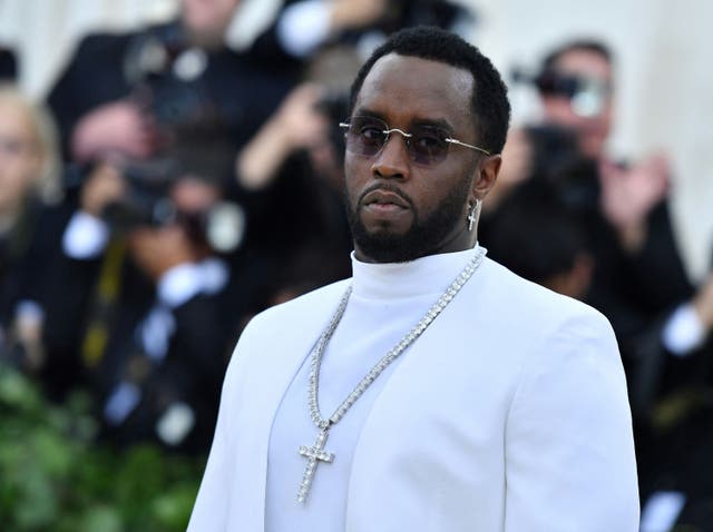 <p>File: Sean "Diddy" Combs arrives for the 2018 Met Gala</p>