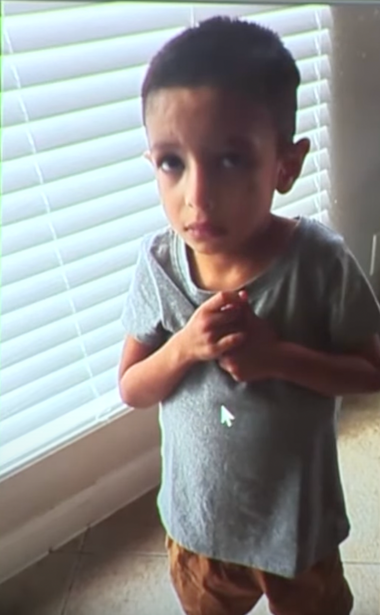 Benjamin Cervera could be heard in one of the videos pleading, ‘Dad, dad, I want some bread’