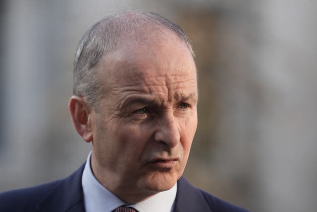 Micheal Martin expressed sympathy with the Israeli people (Brian Lawless/PA)