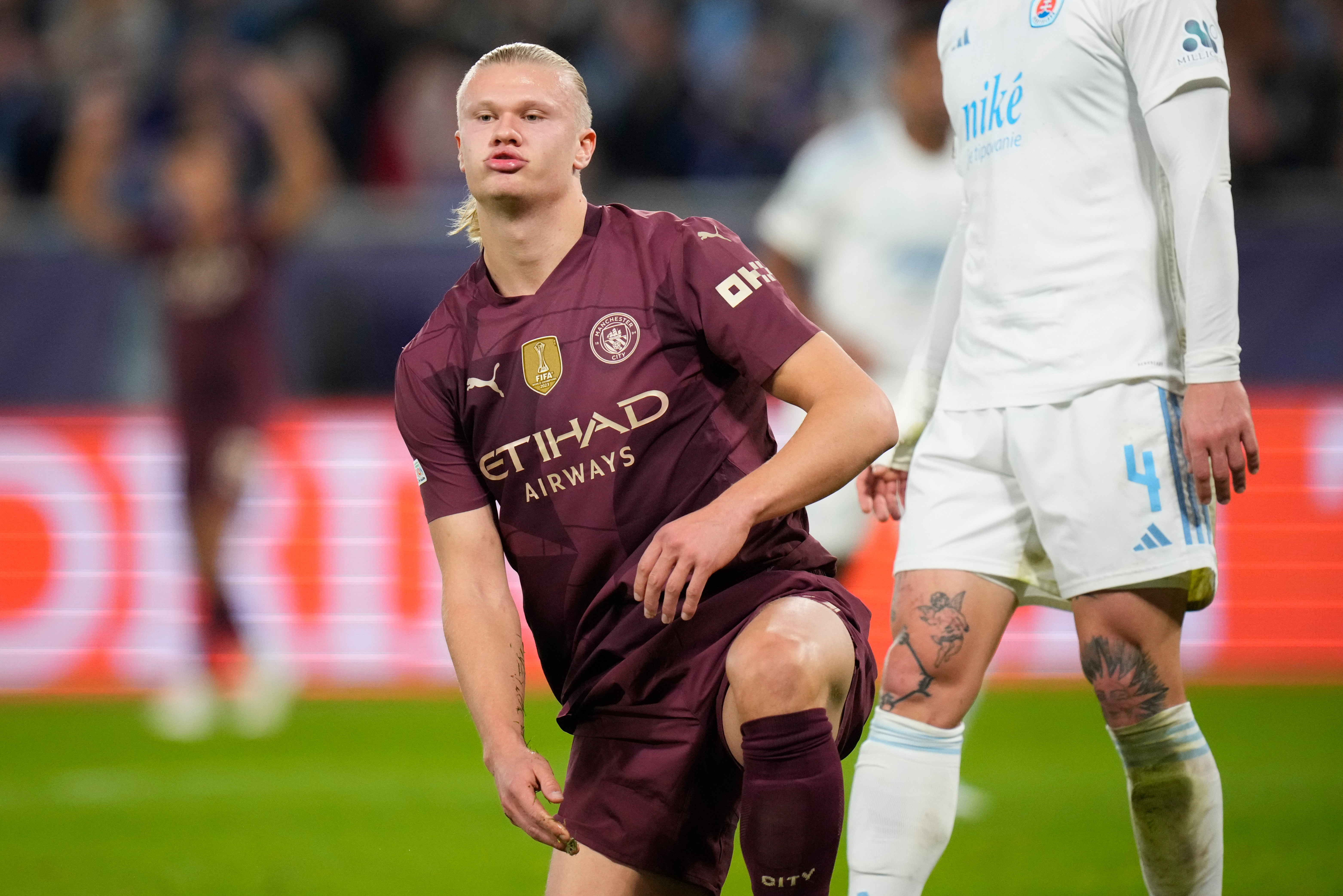 Pep Guardiola admits he has to manage Erling Haaland carefully