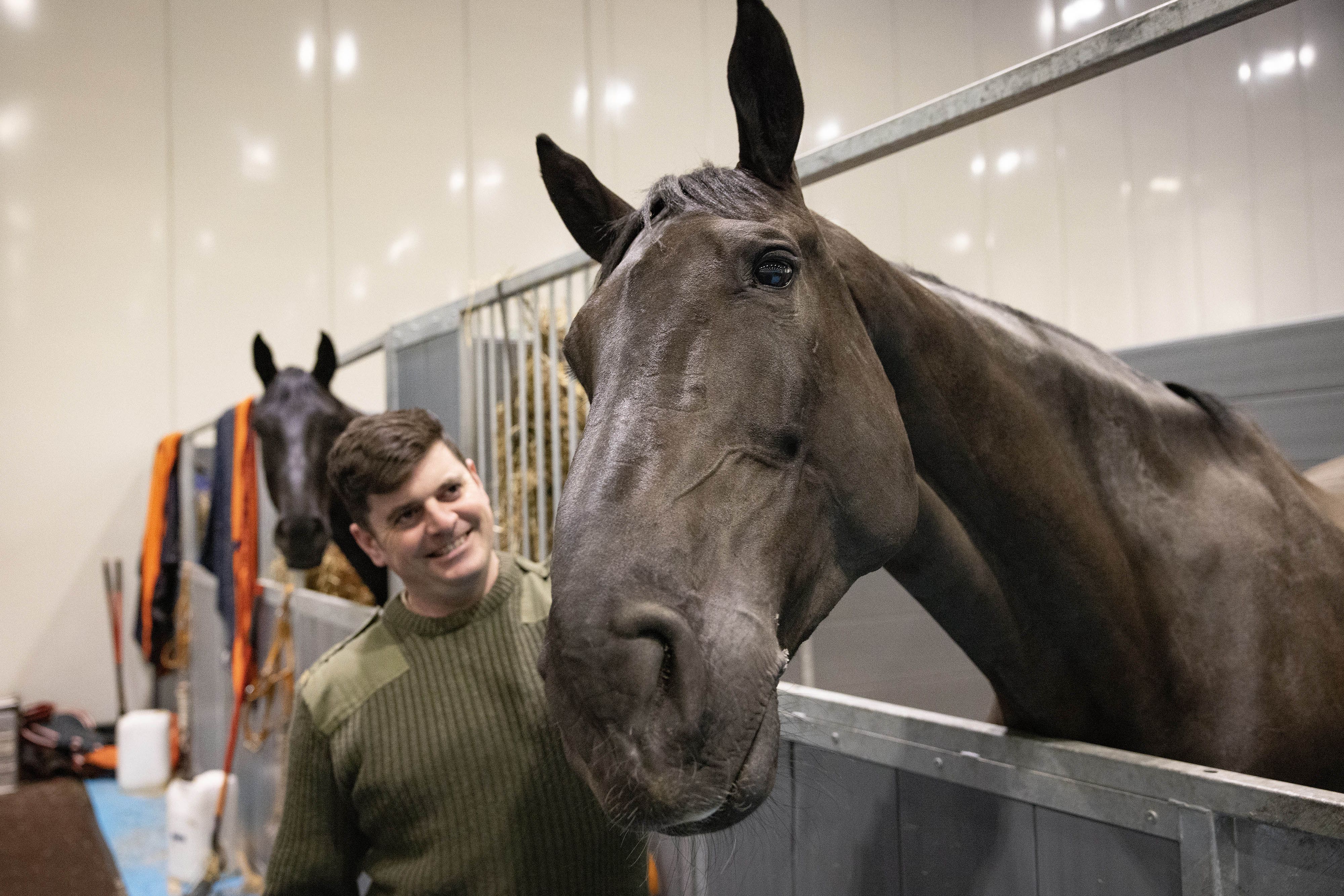 Lord Firebrand (Yogi) of The King’s Troop Royal Horse Artillery is being honoured for his service (Matt Alexander/PA)