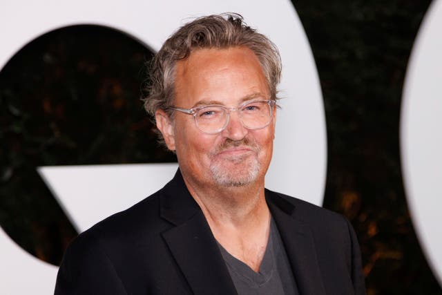 <p>Matthew Perry appears at the GQ Men of the Year Party in West Hollywood on November 17, 2022 </p>