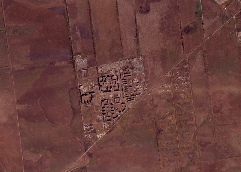 A satellite view of Vuhledar, amid Russia's attack on Ukraine, in Donetsk region, Ukraine