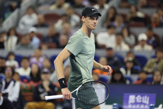 <p>Jannik Sinner at the China Open</p>