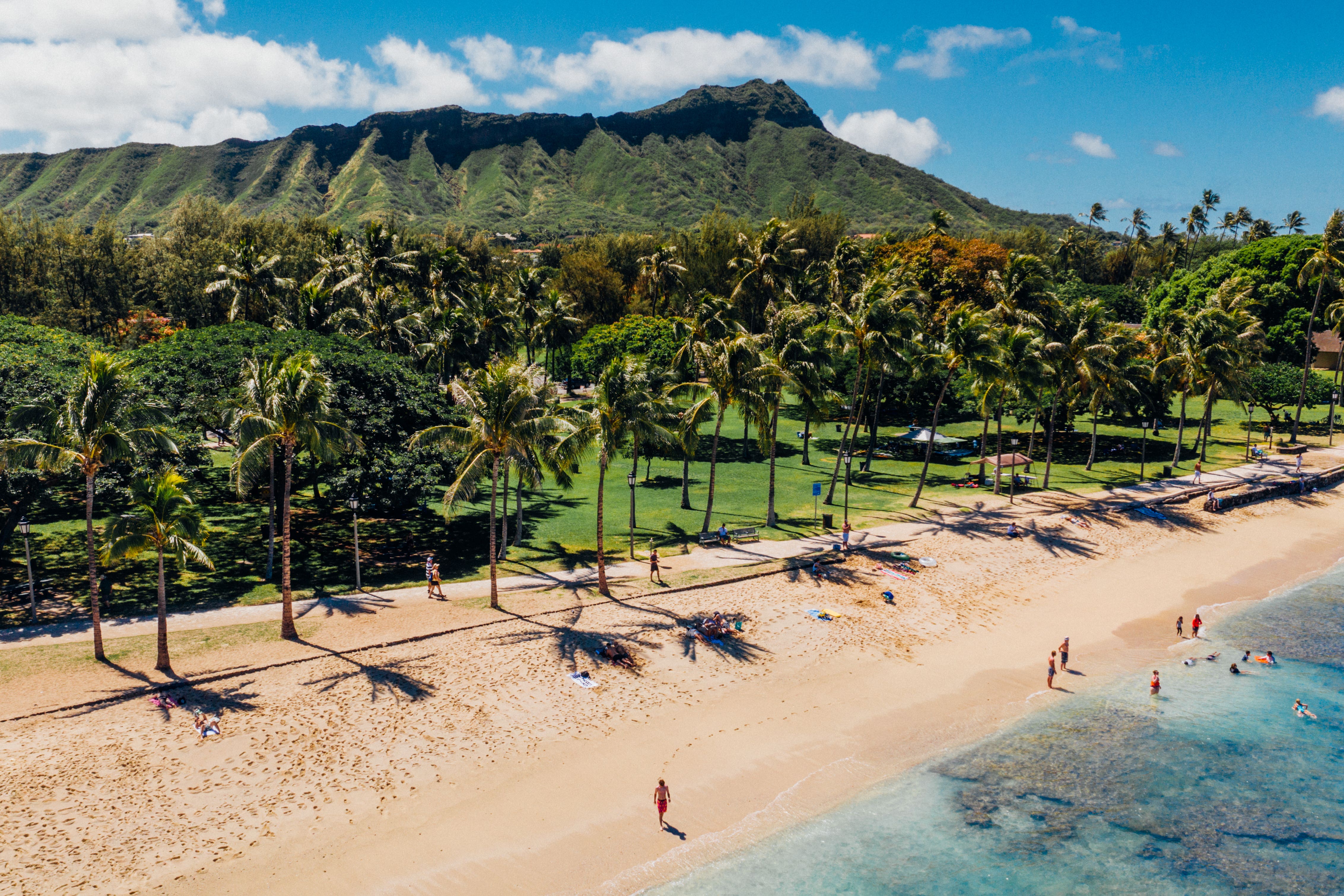 Waikiki beach on the island of O‘ahu