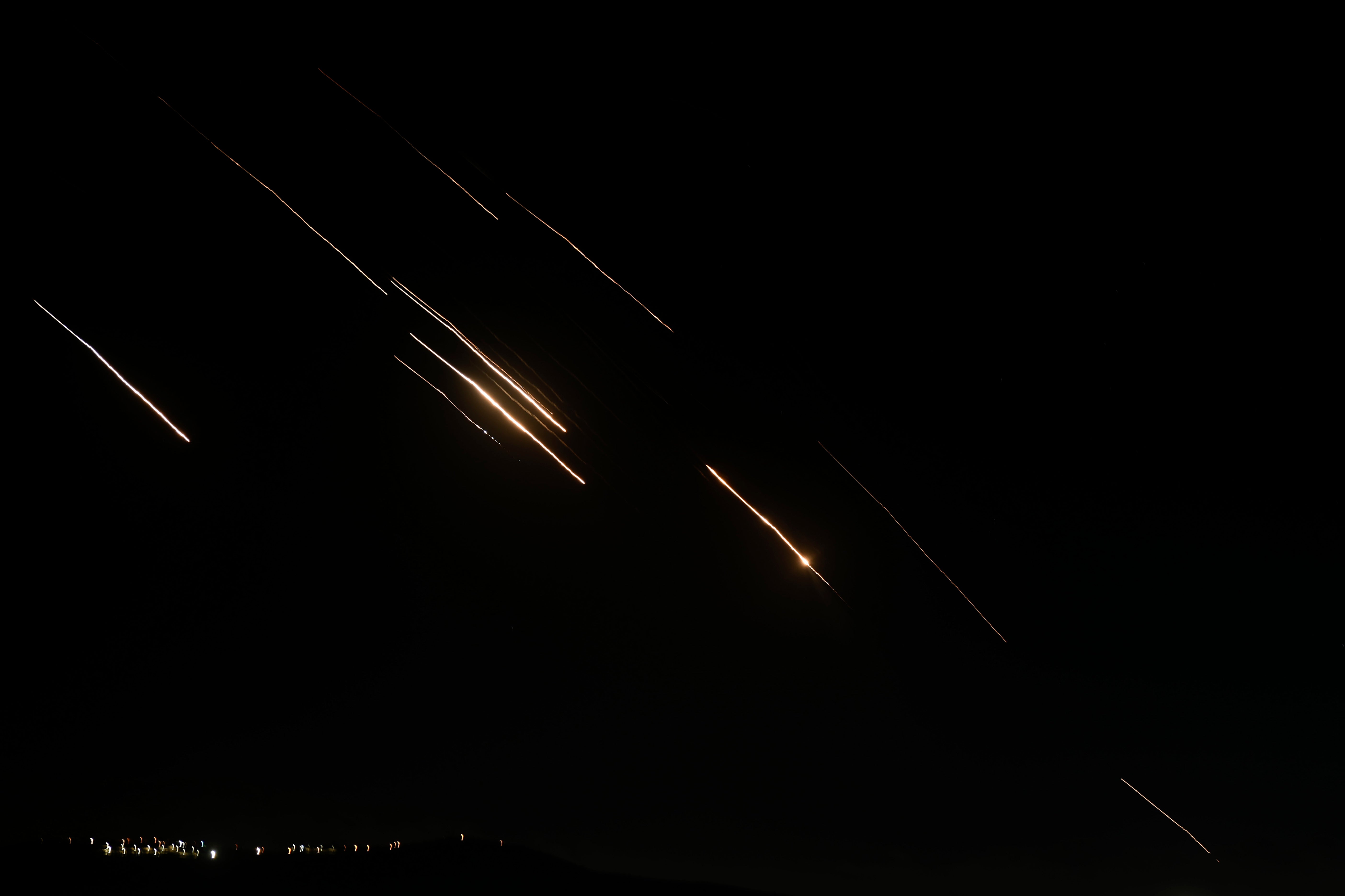 Iranian missiles in the skies over Israel