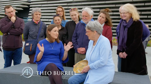 Theo Burrell on ‘Antiques Roadshow’ admiring a Japanese ‘Satsuma’ dish from the 1960s