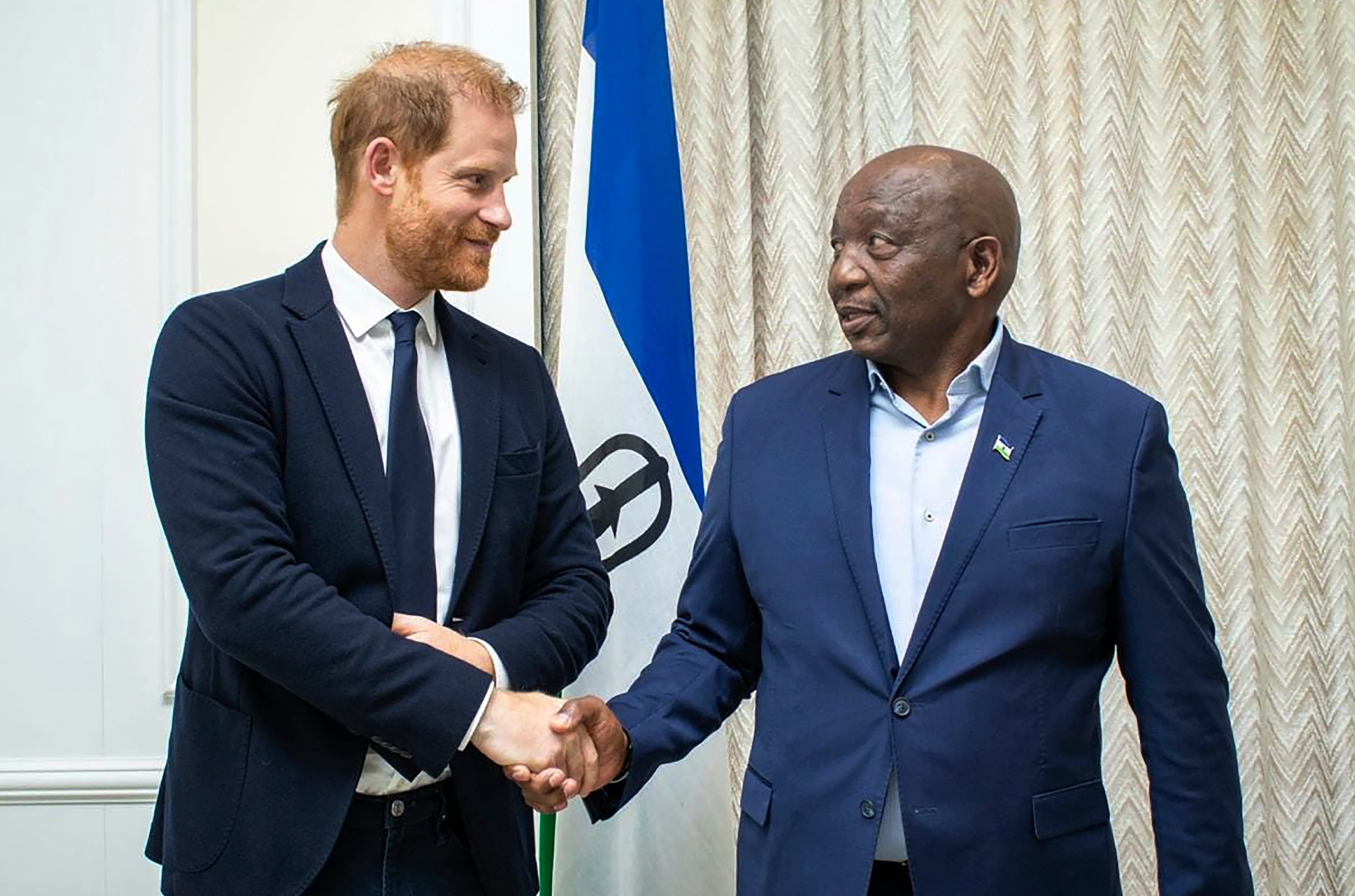 Prince Harry visits the small mountain kingdom of Lesotho where he is ...