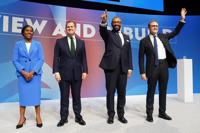 <p>Leadership contenders (from left) Kemi Badenoch, Robert Jenrick, James Cleverly and Tom Tugendhat</p>