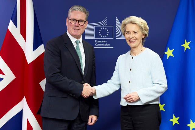 <p>Keir Starmer and European Commission president Ursula von der Leyen have agreed to hold regular EU-UK leader summits</p>