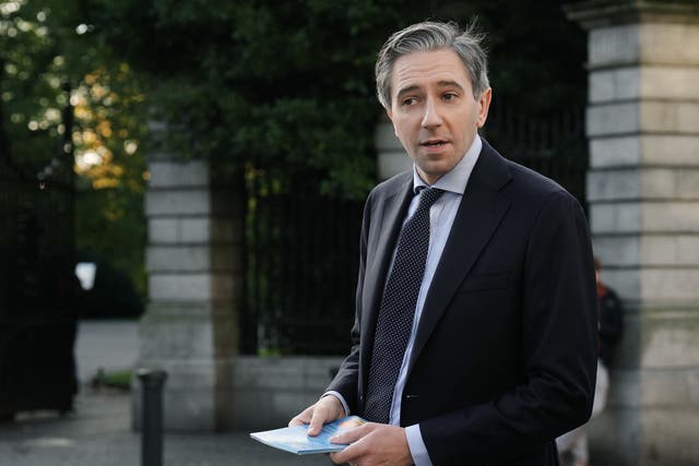 Taoiseach Simon Harris on St Stephen’s Green in Dublin (Brian Lawless/PA)