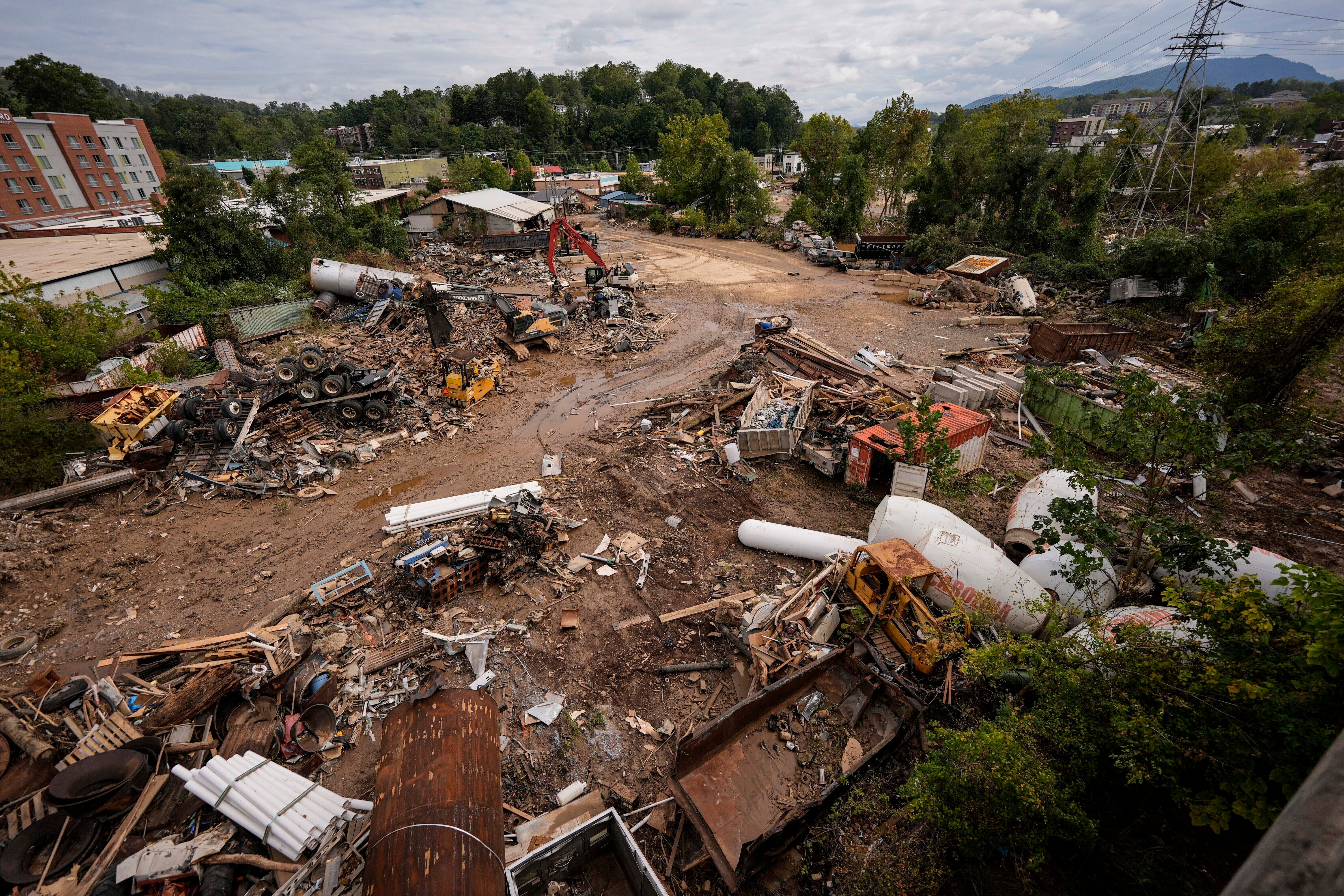 The city of Asheville, North Carolina, was one of the cities hardest hit by Helen.