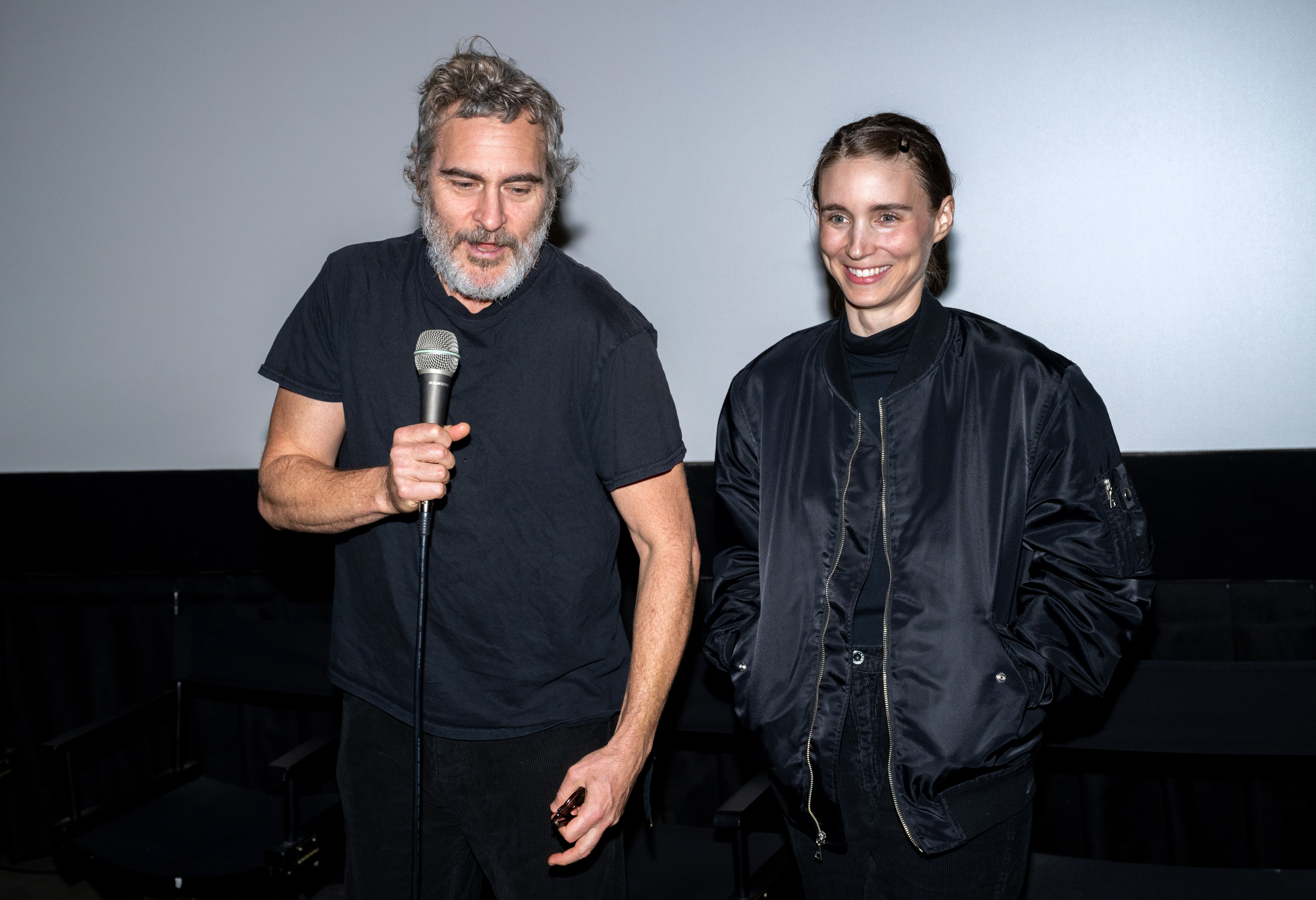 Joaquin Phoenix and Rooney Mara in 2023