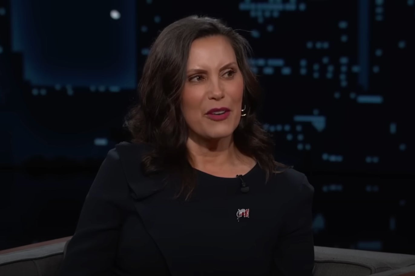 Michigan Governor Gretchen Whitmer weighed in following the vice presidential debate on Tuesday during an appearance on late-night show, Jimmy Kimmel Live!