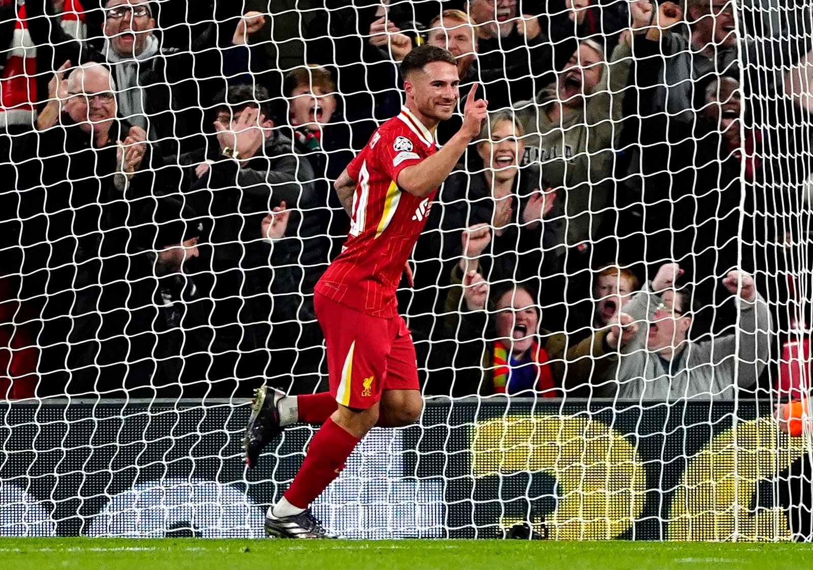 Alexis Mac Allister scored the opening goal for Liverpool at Anfield