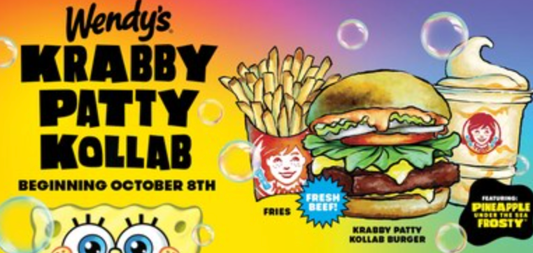 Wendy’s announces collaboration with Spongebob Squarepants