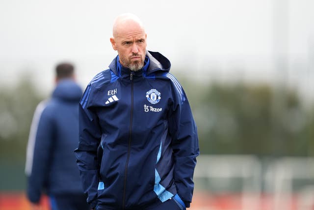 Manchester United manager Erik ten Hag (Martin Rickett/PA)