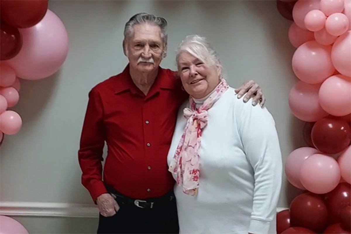 Marcia and Jerry Savage were found embracing one another after they were killed by a tree that fell and crushed their bedroom during Hurricane Helene