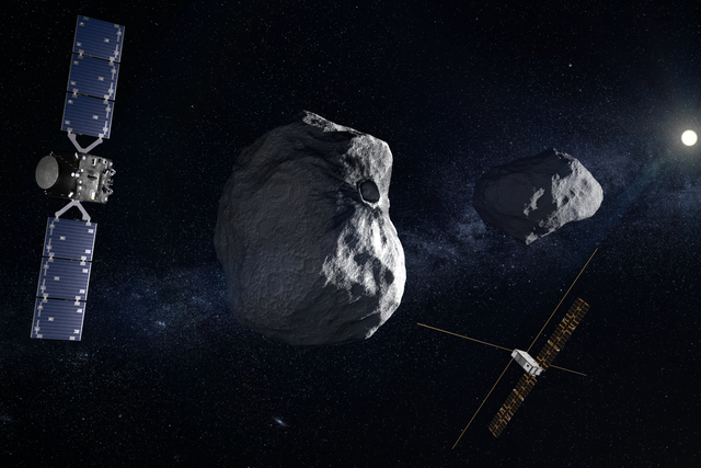 Hera will seek to gather critical new data and insights about how to deflect asteroids which may be bound for Earth (ESA/PA)