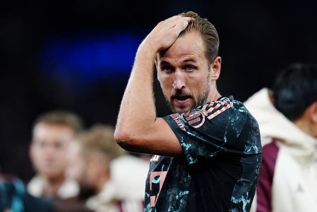 <p>Harry Kane could not help Bayern Munich to victory at Villa Park </p>