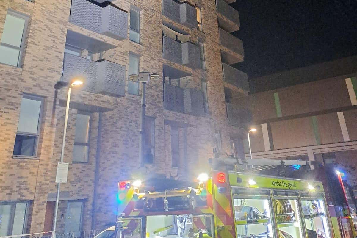 More than 60 firefighters have responded to reports of an apartment fire in Barking, East London (London Fire Brigade/PA)