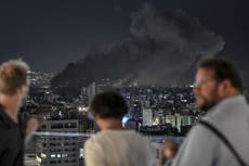 Israel-Iran latest: Israel strikes Beirut as eight IDF soldiers killed fighting Hezbollah in Lebanon