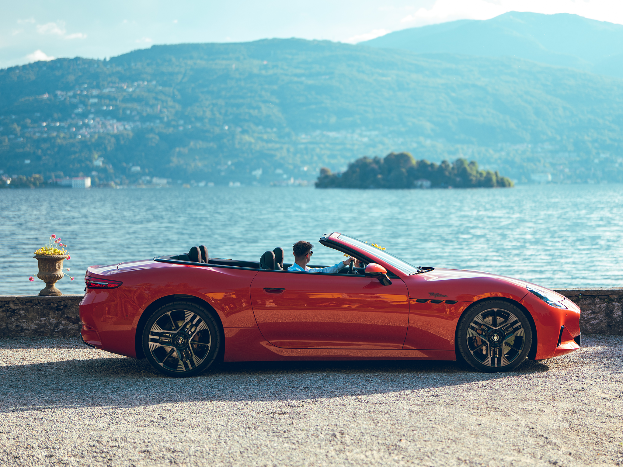 The Maserati GranCabrio Folgore is the world’s first four-seat luxury electric convertible