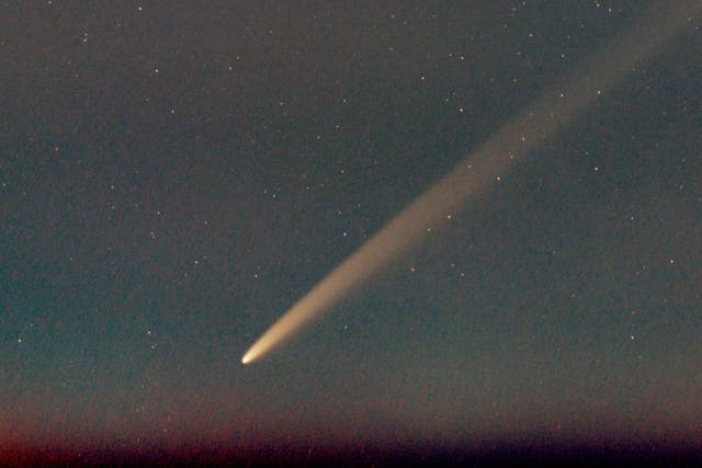 <p>Comet Tsuchinshan–ATLAS graced in the dawn twilight at the end of September; in mid-October it will be brilliant in the evening sky. </p>