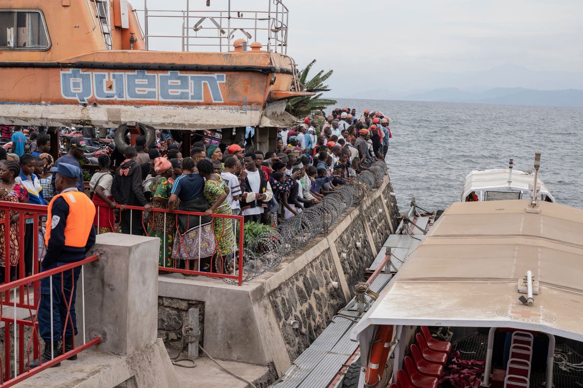 Boat capsizes in eastern Congo lake, killing at least 50 people, witnesses say