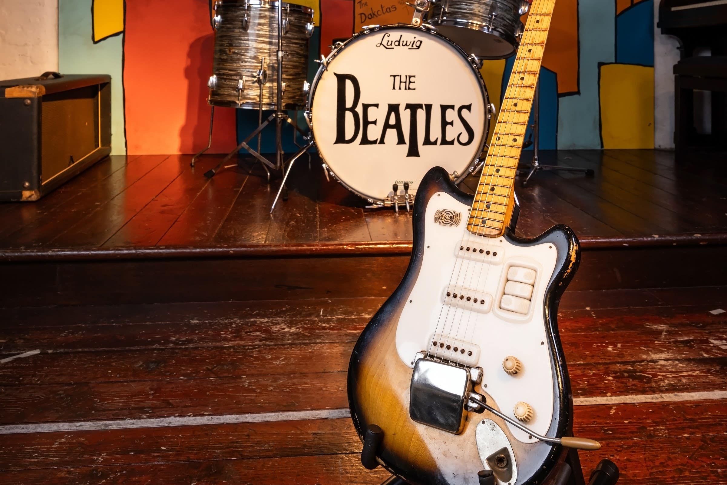 A guitar bought by George Harrison for about £58 is expected to fetch more than 1 million US dollars (£753,000) at auction (The Beatles Story/PA)