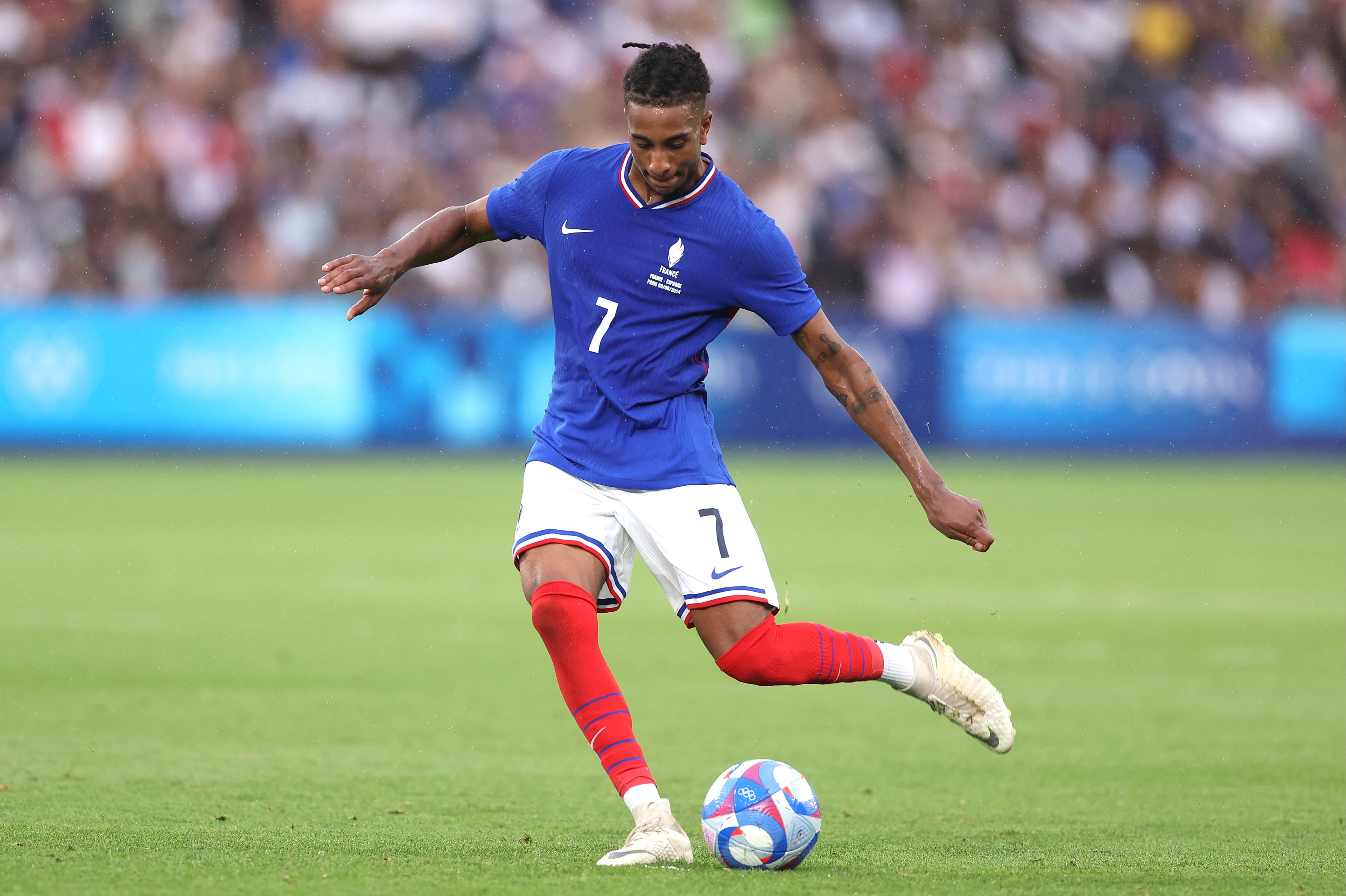 Michael Olise featured for France at Paris 2024