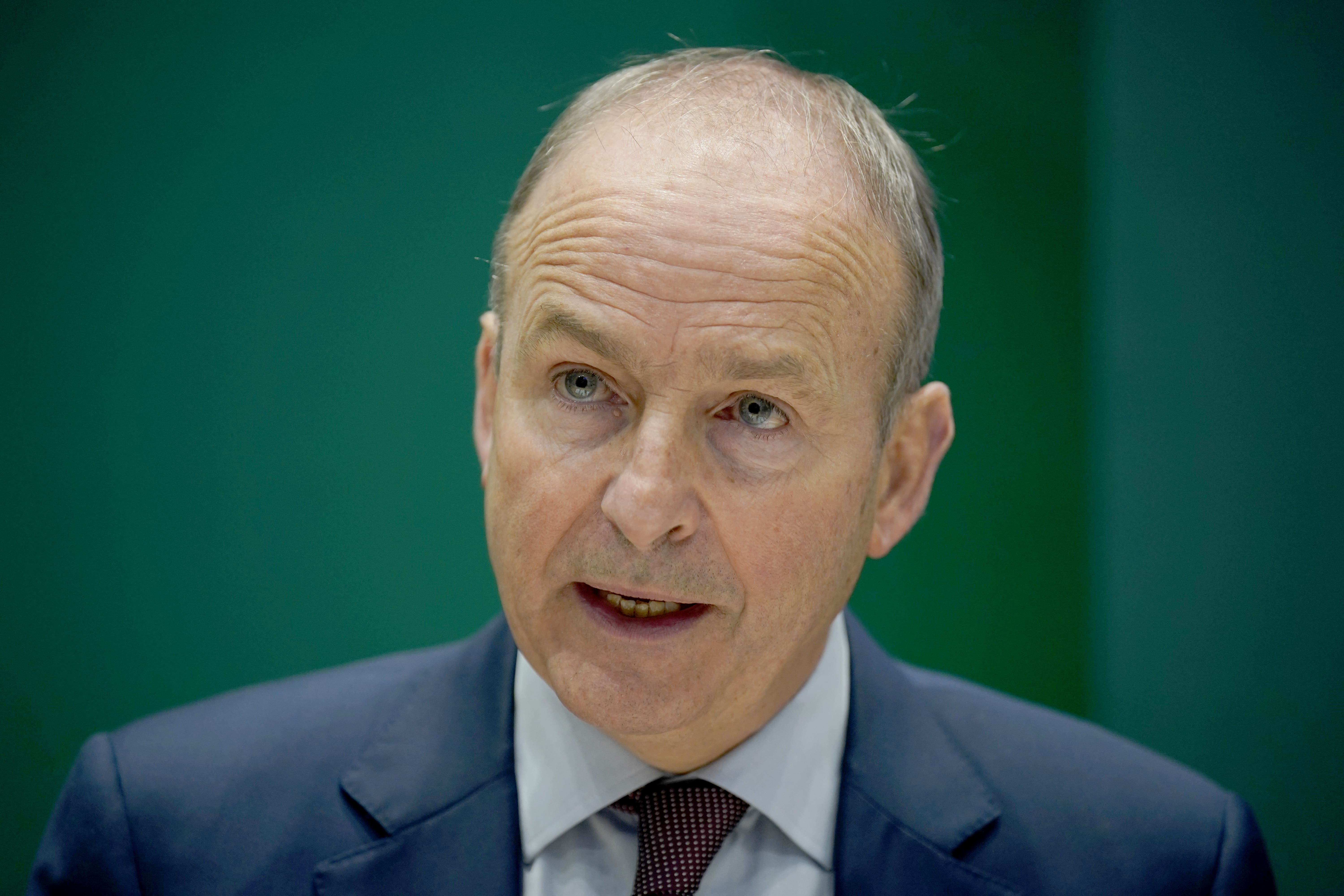 Tanaiste Micheal Martin speaking to the media at the Government Buildings in Dublin. Mr Martin has said he takes issue with the Irish Fiscal Advisory Council’s criticism of Budget 2025, which they said “repeats Ireland’s past mistakes of pumping billions into the economy” when it is at full employment. Picture date: Wednesday October 2, 2024.