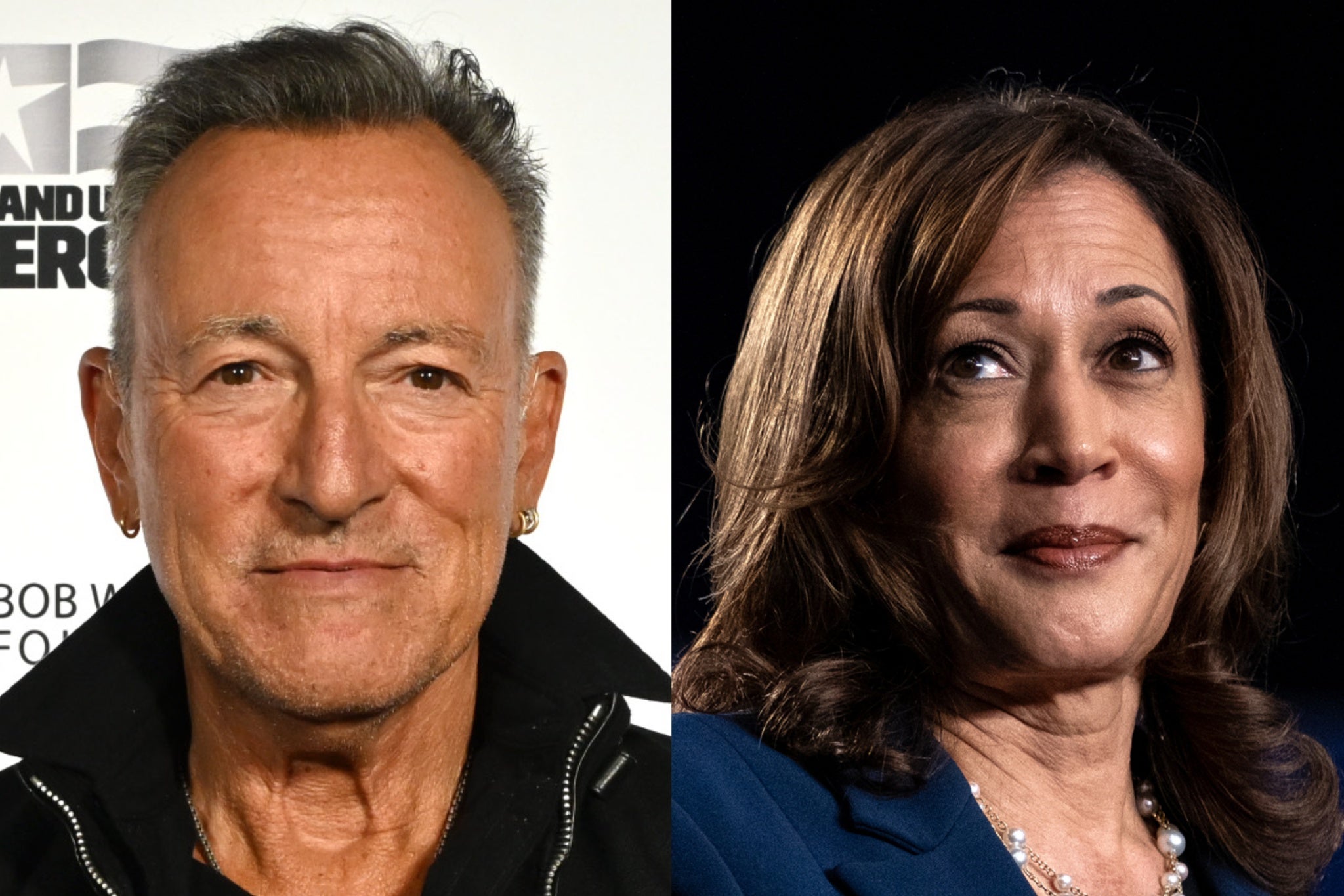 Bruce Springsteen e Kamala Harris