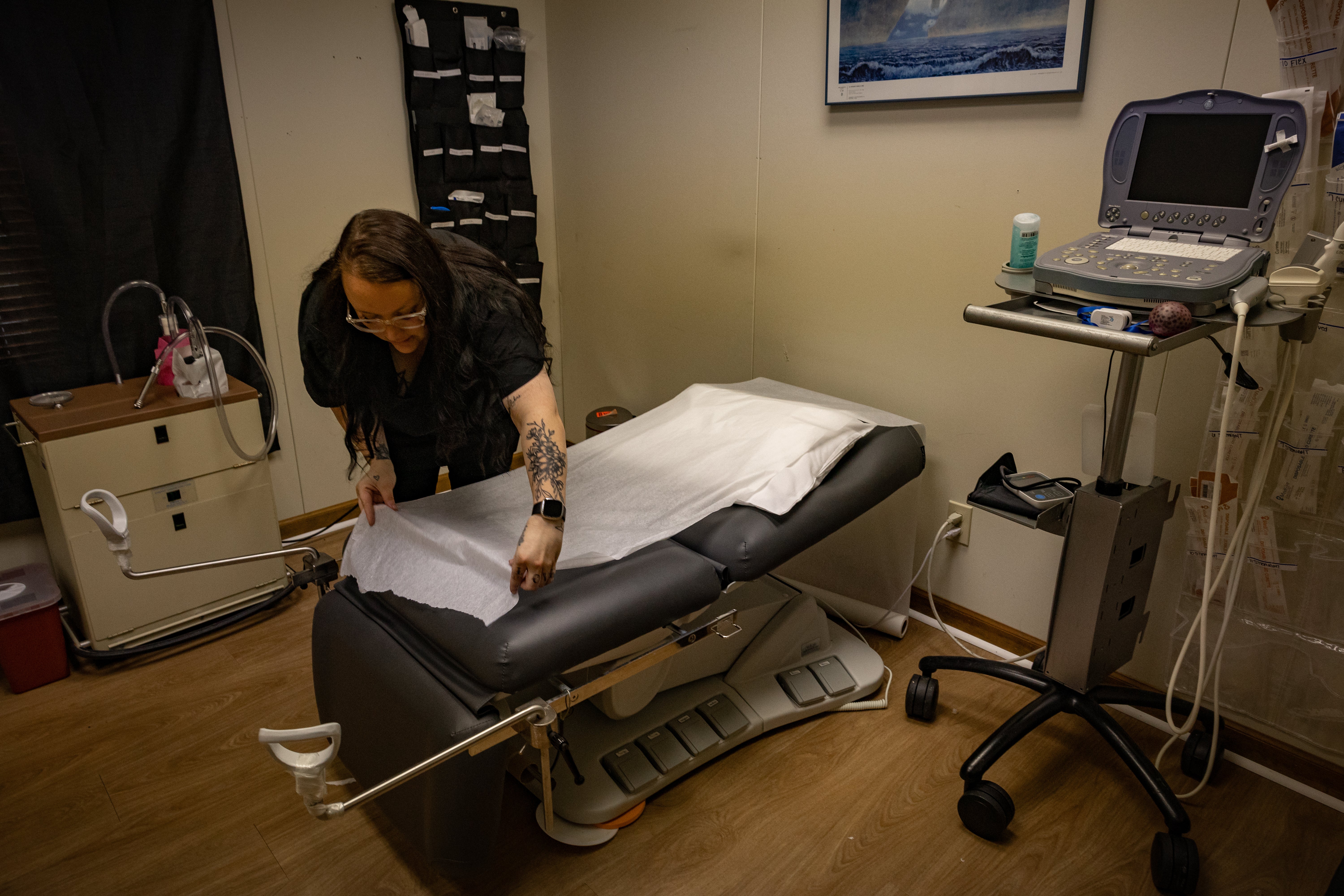 Healthcare worker at Bristol Women’s Health prepares for surgery day